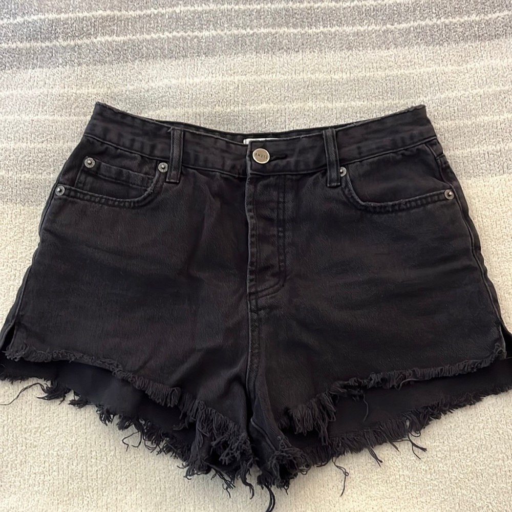 Amuse Society black denim shorts